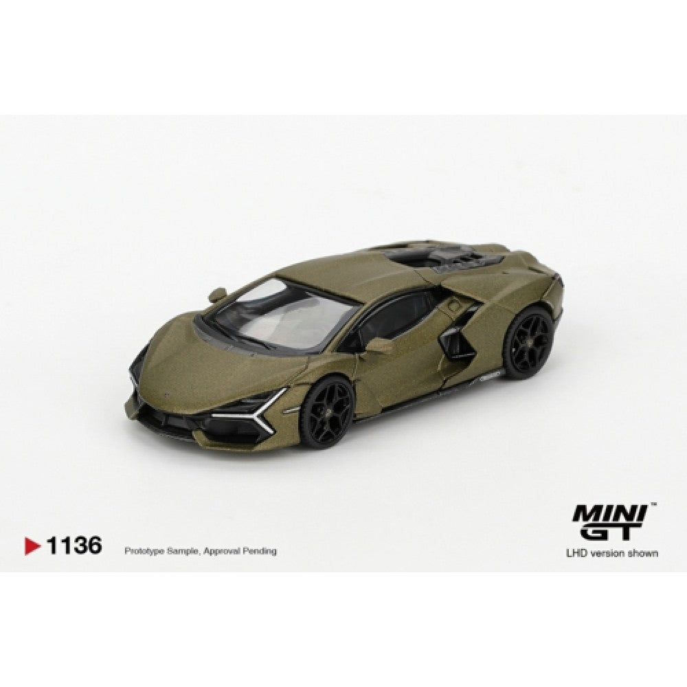 Pre-Order - 1:64 MINI GT Lamborghini Revuelto Verde Gea Matte (Rhd) MGT01136-R Stocks Due Oct / Nov 2026