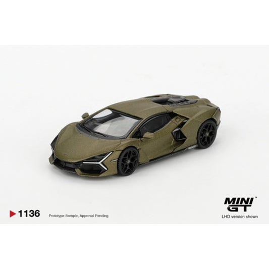 Pre-Order - 1:64 MINI GT Lamborghini Revuelto Verde Gea Matte (Rhd) MGT01136-R Stocks Due Oct / Nov 2026