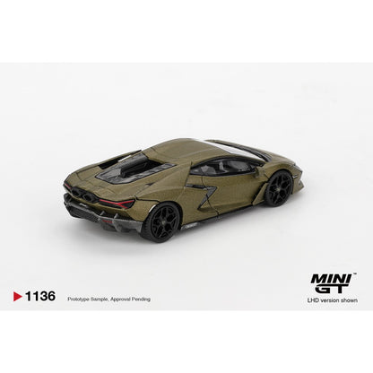 Pre-Order - 1:64 MINI GT Lamborghini Revuelto Verde Gea Matte (Rhd) MGT01136-R Stocks Due Oct / Nov 2026
