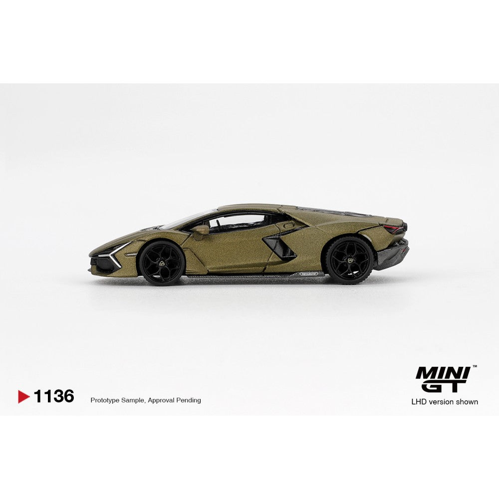 Pre-Order - 1:64 MINI GT Lamborghini Revuelto Verde Gea Matte (Rhd) MGT01136-R Stocks Due Oct / Nov 2026