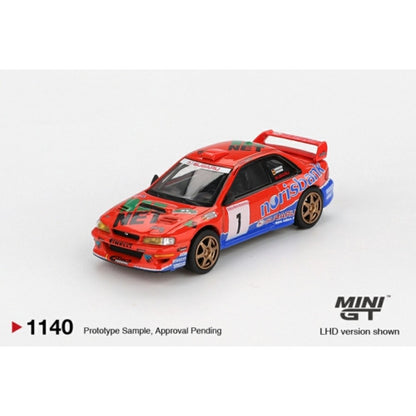 Subaru Impreza WRC97 No.1 1999 Drm Champion (LHD) Blister Packaging 1:64 Mini GT Model Car (MGT01140-BL)