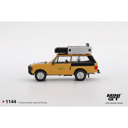 Range Rover 1981 Camel Trophy Sumatra C. Swoboda & K. Mentel Winner (LHD) 1:64 Mini GT Model Car (MGT01144-L)
