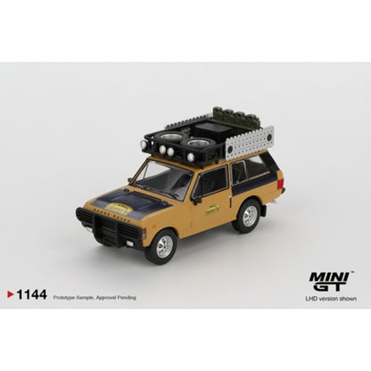 Range Rover 1981 Camel Trophy Sumatra C. Swoboda & K. Mentel Winner (LHD) Blister Packaging 1:64 Mini GT Model Car (MGT01144-BL)
