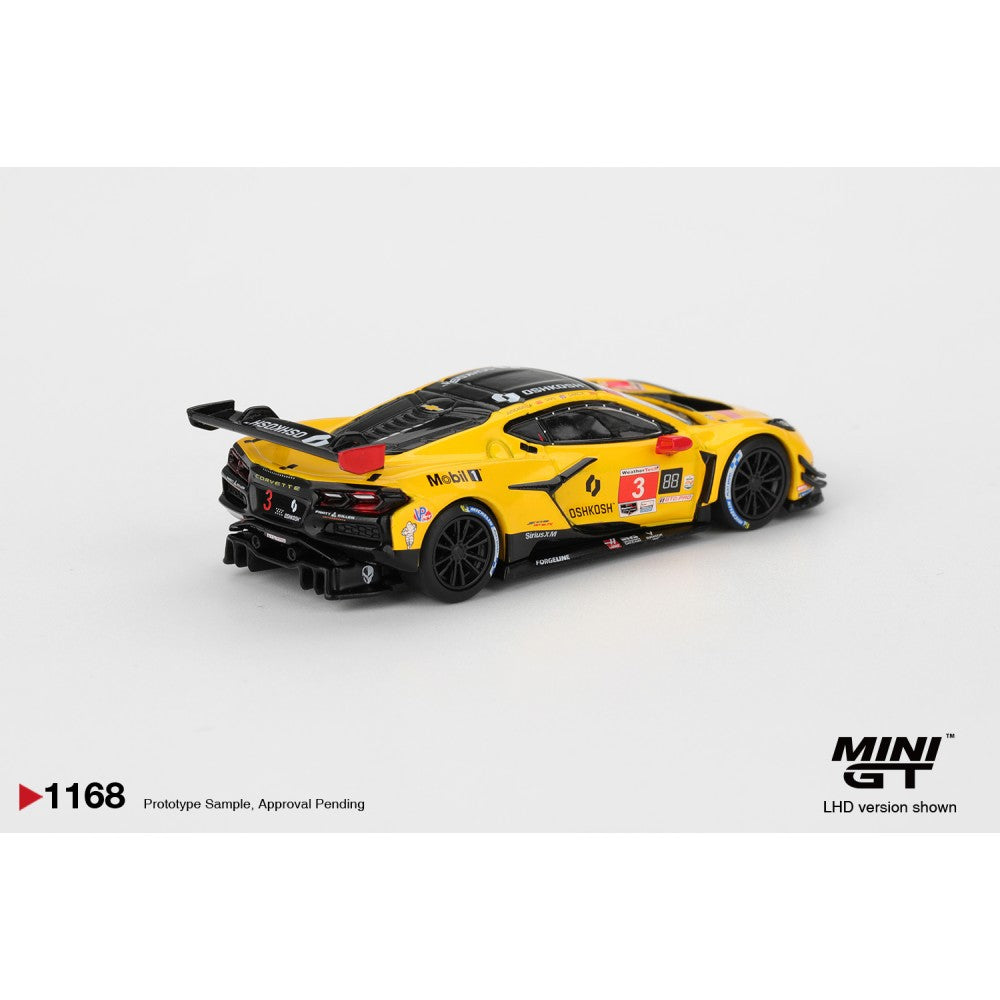 Pre-Order – Chevrolet Corvette Z06 GT3.R No.3 Corvette Racing by Pratt Miller Motorsports 2025 IMSA Daytona 24 Hrs (LHD) MGT01168-L Stocks Due Jul / Aug 2026 1:64 Mini GT Diecast Model