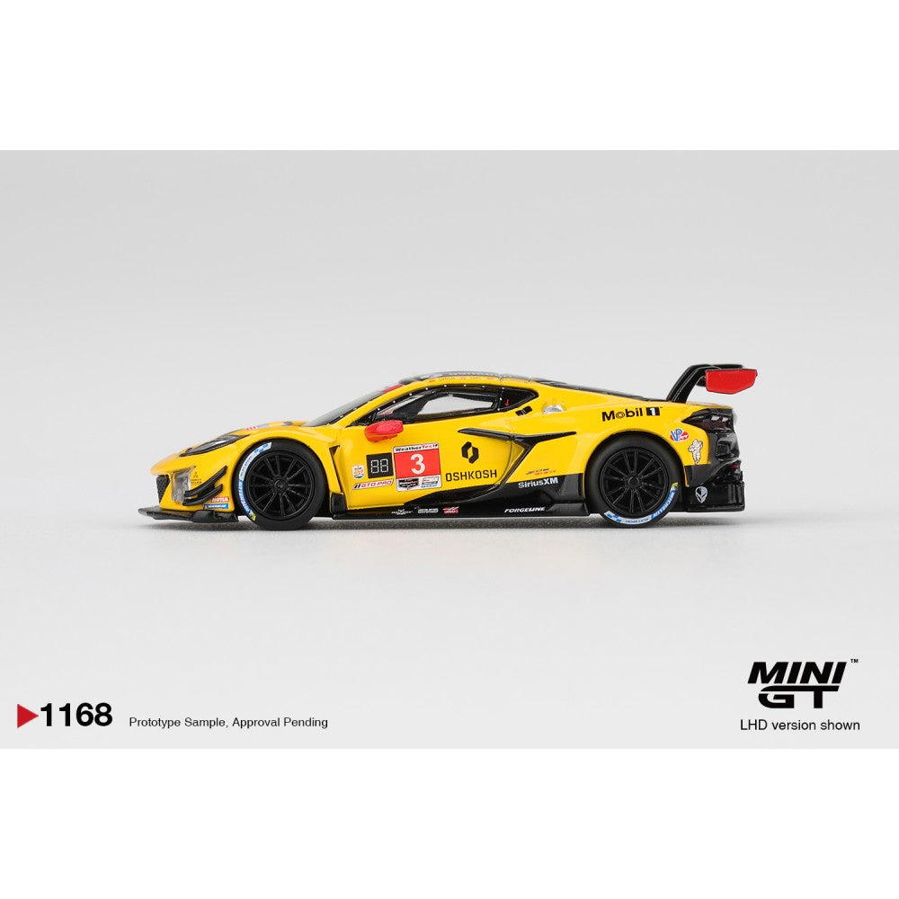 Pre-Order – Chevrolet Corvette Z06 GT3.R No.3 Corvette Racing by Pratt Miller Motorsports 2025 IMSA Daytona 24 Hrs (LHD) MGT01168-L Stocks Due Jul / Aug 2026 1:64 Mini GT Diecast Model