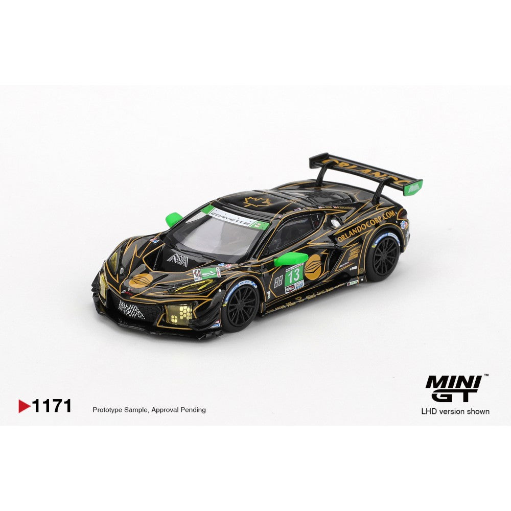 Chevrolet Corvette Z06 Gt3.r No.13 Awa 2025 IMSA Daytona 24HRS (LHD) 1:64 Mini GT Model Car