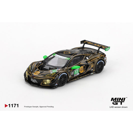 Pre-Order - 1:64 MINI GT Chevrolet Corvette Z06 GT3.R No.13 AWA 2025 Imsa Daytona 24Hrs (Lhd) Blister Packaging MGT01171-BL Stocks Due Aug / Sept 2026