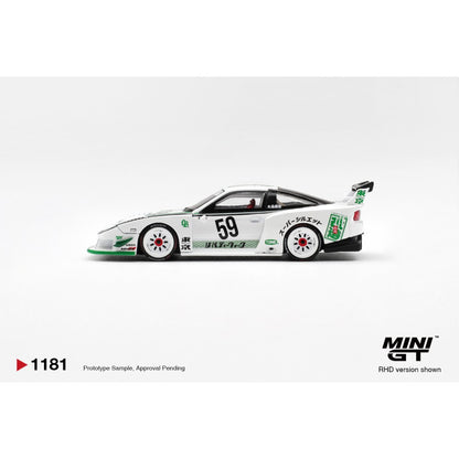 Pre-Order – Nissan LB-Super Silhouette 180SX White (RHD) Blister Packaging 1:64 Mini GT Model Car (MGT01181-BL) Stocks Due Nov / Dec 2026