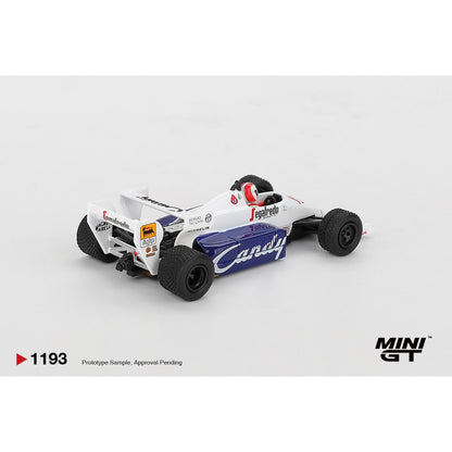 Pre-Order - 1:64 MINI GT Toleman TG184 No.20 Johnny Cecotto 1984 Monaco Grand Prix MGT01193-L Stocks Due Oct / Nov 2026