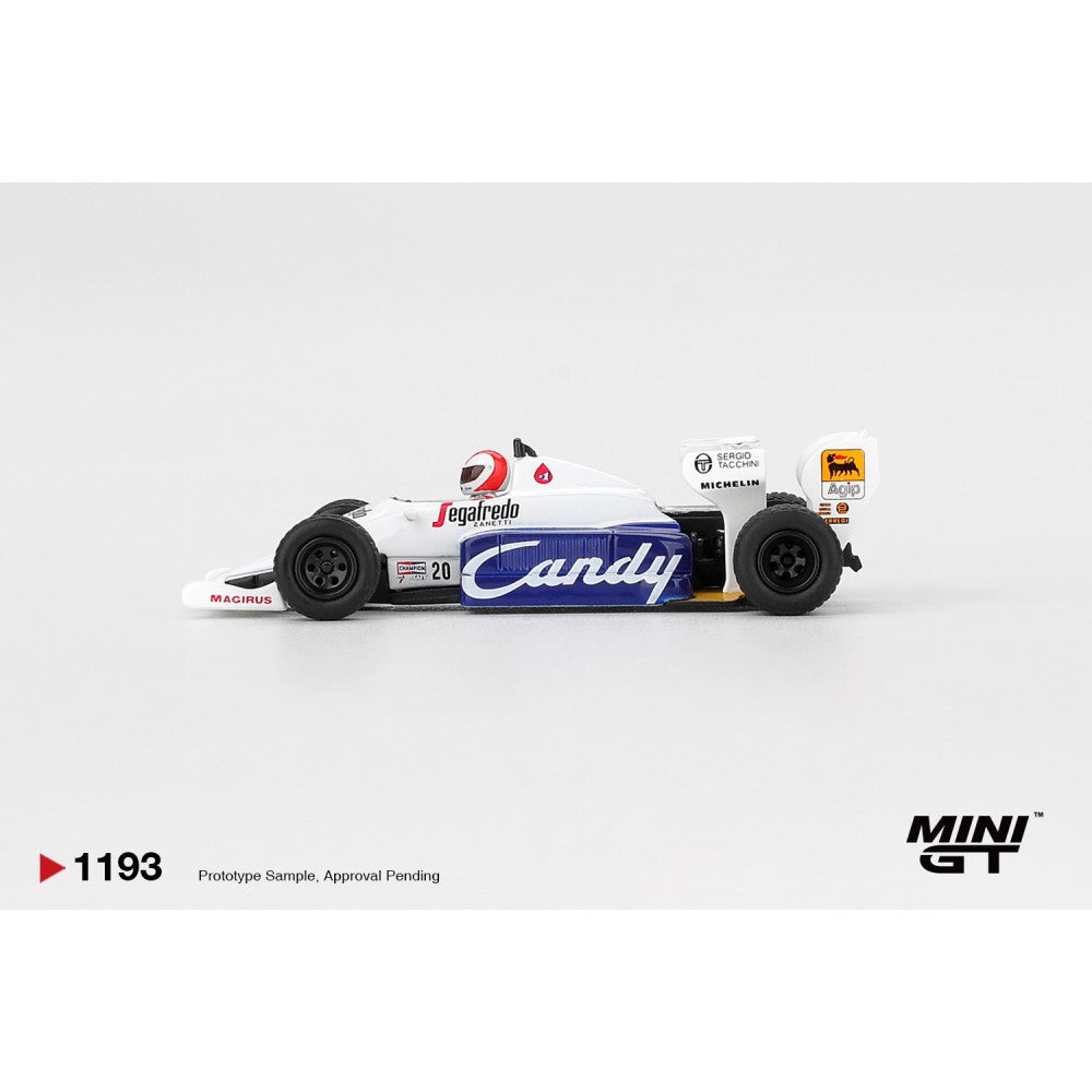 Pre-Order - 1:64 MINI GT Toleman TG184 No.20 Johnny Cecotto 1984 Monaco Grand Prix MGT01193-L Stocks Due Oct / Nov 2026