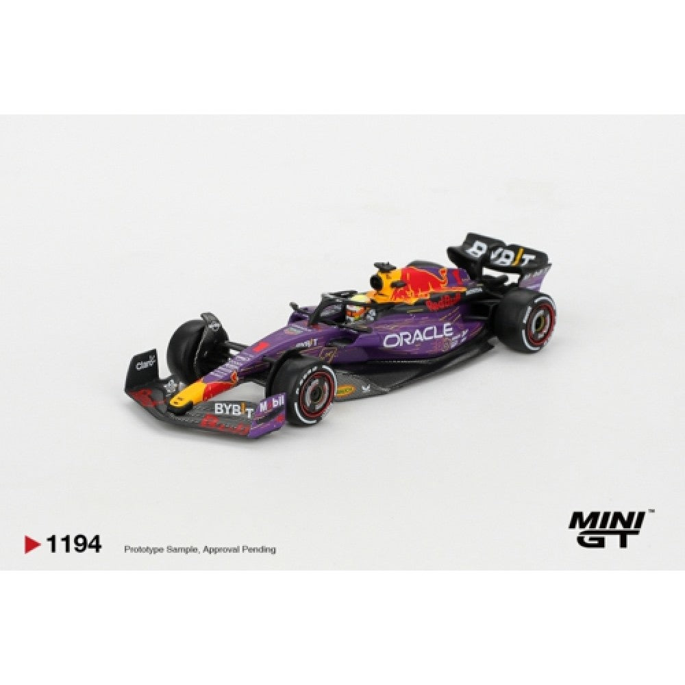 Pre-Order - 1:64 MINI GT Oracle Red Bull Racing RB19 No.1 Max Verstappen 2023 F1 2023 Las Vegas GP Winner MGT01194-L Stocks Due Oct / Nov 2026