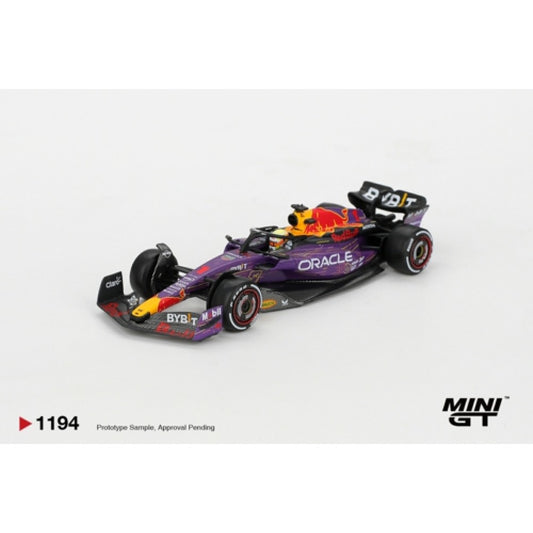 Pre-Order - 1:64 MINI GT Oracle Red Bull Racing RB19 No.1 Max Verstappen 2023 F1 2023 Las Vegas GP Winner MGT01194-L Stocks Due Oct / Nov 2026