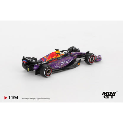 Pre-Order - 1:64 MINI GT Oracle Red Bull Racing RB19 No.1 Max Verstappen 2023 F1 2023 Las Vegas GP Winner MGT01194-L Stocks Due Oct / Nov 2026