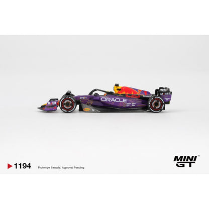 Pre-Order - 1:64 MINI GT Oracle Red Bull Racing RB19 No.1 Max Verstappen 2023 F1 2023 Las Vegas GP Winner MGT01194-L Stocks Due Oct / Nov 2026