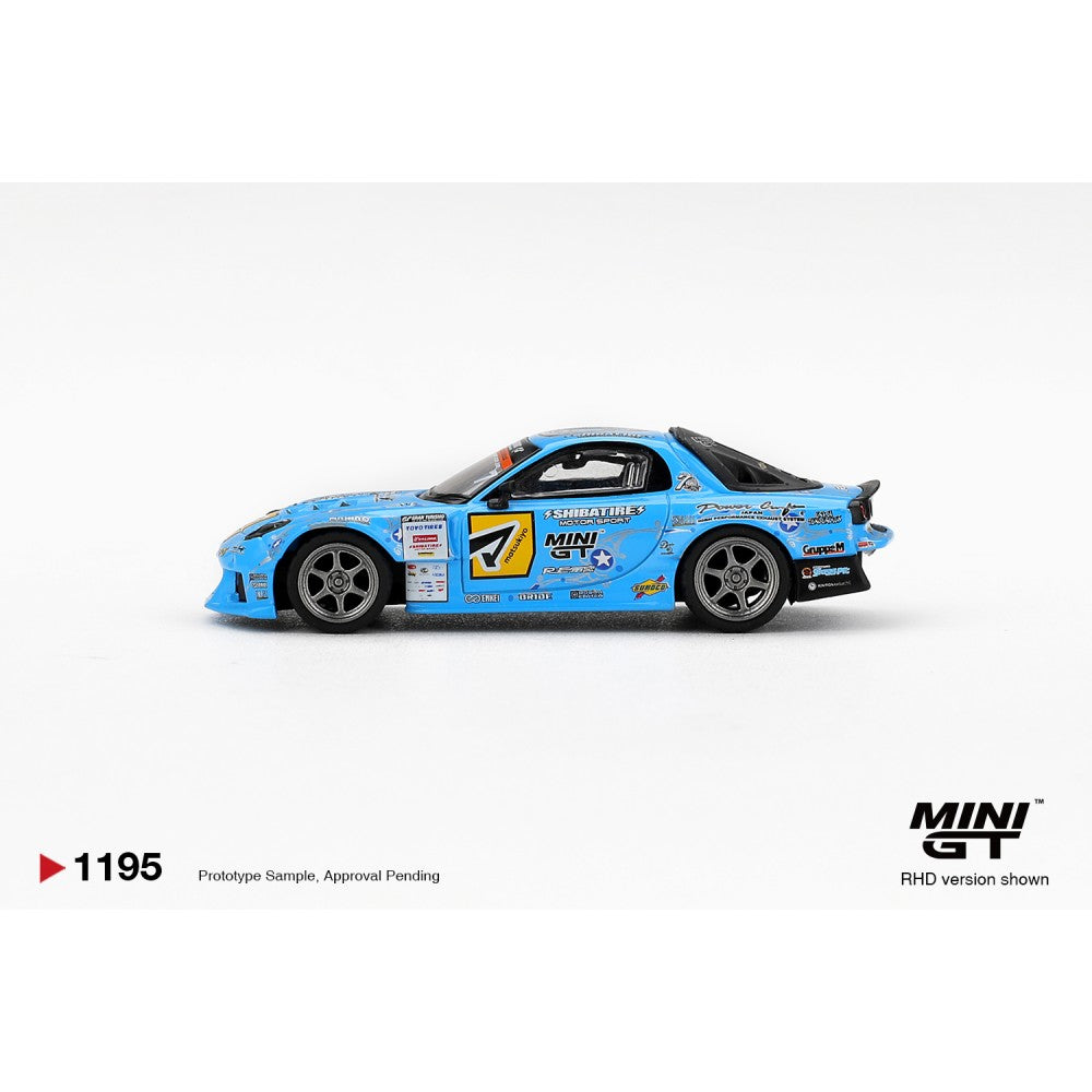 Pre-Order - 1:64 MINI GT Mazda RX-7 RE-Amemiya 2025 D1GP (Rhd) MGT01195-R Stocks Due Oct / Nov 2026