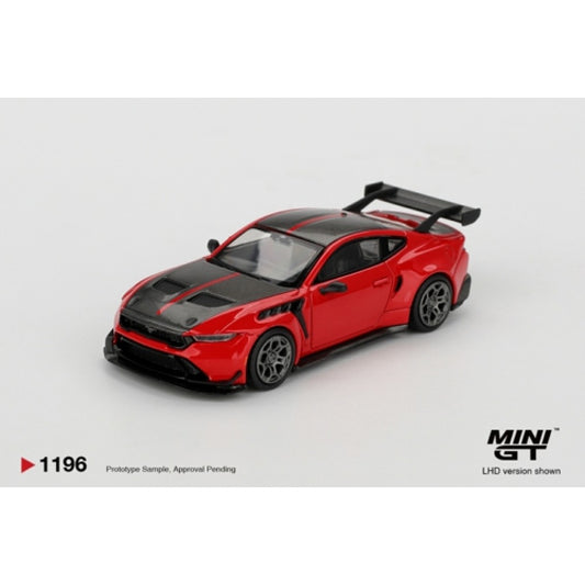 Pre-Order – Ford Mustang Gtd Race Red (LHD) MGT01196-L Stocks Due Sept / Oct 2026 1:64 Mini GT Diecast Model Stocks Due Sept / Oct 2026