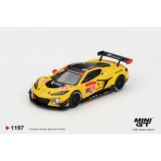 Pre-Order - 1:64 MINI GT Chevrolet Corvette Z06 GT3.R No.4 Corvette Racing By Pratt Miller Motorsports 2025 Imsa Daytona 24 Hrs (Lhd) MGT01197-L Stocks Due Sept / Oct 2026