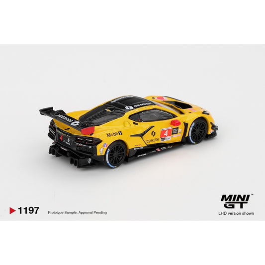 Pre-Order - 1:64 MINI GT Chevrolet Corvette Z06 GT3.R No.4 Corvette Racing By Pratt Miller Motorsports 2025 Imsa Daytona 24 Hrs (Lhd) MGT01197-L Stocks Due Sept / Oct 2026