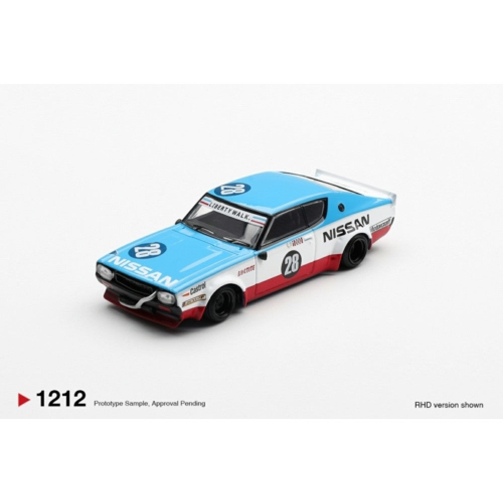 Nissan Skyline Kenmeri Liberty Walk Nissan Racing '75 Concept (RHD) Blister Packaging 1:64 Mini GT Model Car (MGT01212-BL)