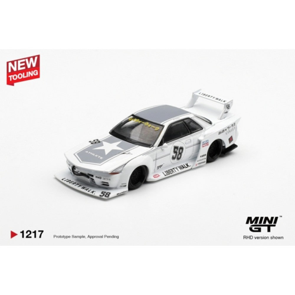 Pre-Order – Nissan GT-R32 LB-Kaido Works TAS 2025 (RHD) Blister Packaging 1:64 Mini GT Model Car (MGT01217-BL) Stocks Due Aug / Sept 2026