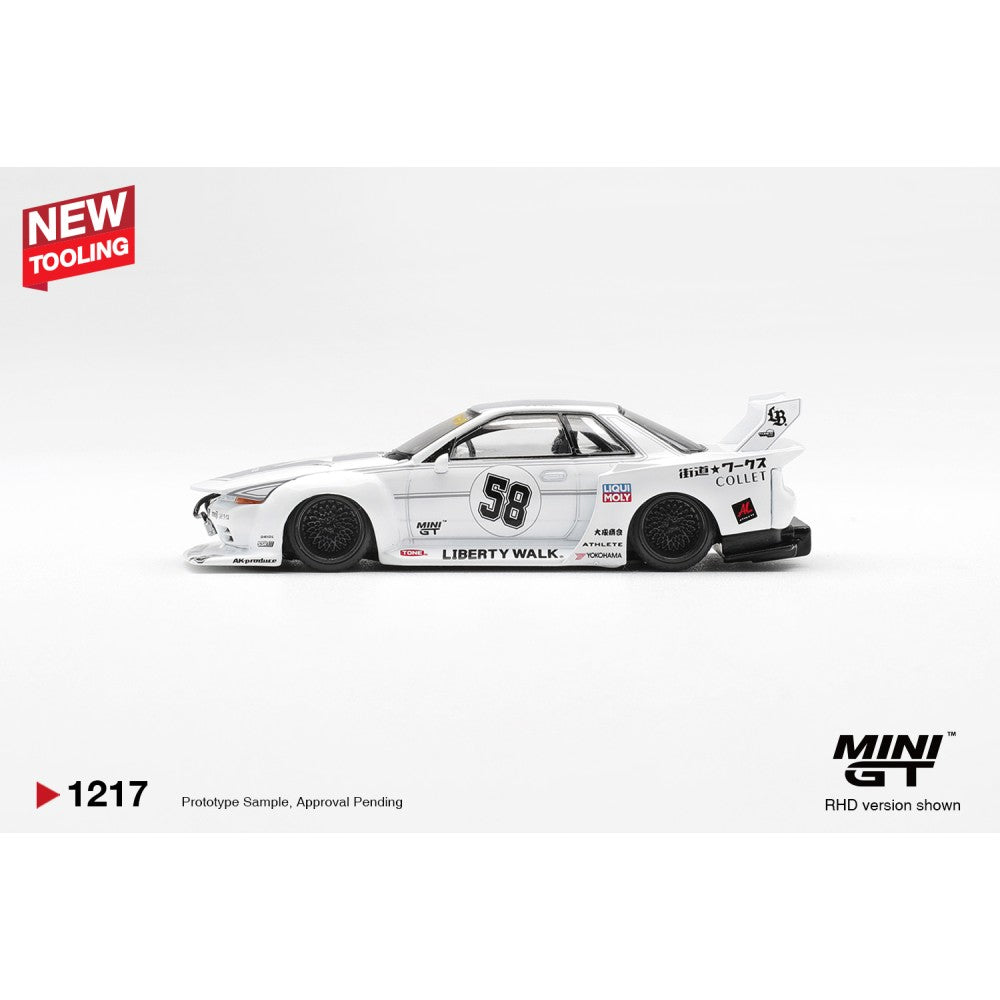 Pre-Order – Nissan GT-R32 LB-Kaido Works TAS 2025 (RHD) Blister Packaging 1:64 Mini GT Model Car (MGT01217-BL) Stocks Due Aug / Sept 2026