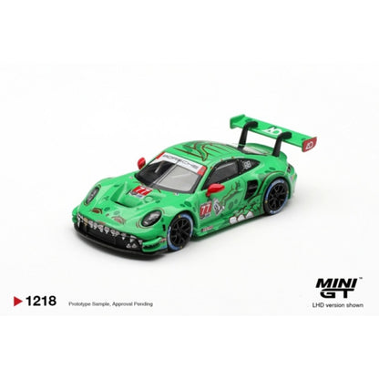 Pre-Order – Porsche 911 GT3 R (992) No.77 Ao Racing 2025 IMSA Sebring 12 Hrs Class Winner (LHD) 1:64 Mini GT Model Car (MGT01218-L) Stocks Due Aug / Sept 2026