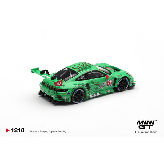 Pre-Order – Porsche 911 GT3 R (992) No.77 Ao Racing 2025 IMSA Sebring 12 Hrs Class Winner (LHD) Blister Packaging MGT01218-BL 1:64 Mini GT Diecast Model Stocks Due Aug / Sept 2026