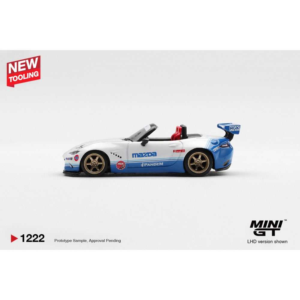 Pre-Order – Mazda Miata MX-5 (ND) Pandem IMSA (LHD) 1:64 Mini GT Model Car (MGT01222-L) Stocks Due Nov / Dec 2026
