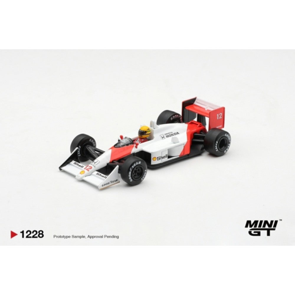 Pre-Order – McLaren MP4/4 No.12 Ayrton Senna 1988 Canadian Grand Prix Winner Blister Packaging 1:64 Mini GT Model Car (MGT01228-BL) Stocks Due Feb / Mar 2027