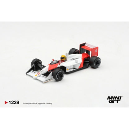 Pre-Order – McLaren MP4/4 No.12 Ayrton Senna 1988 Canadian Grand Prix Winner Blister Packaging 1:64 Mini GT Model Car (MGT01228-BL) Stocks Due Feb / Mar 2027