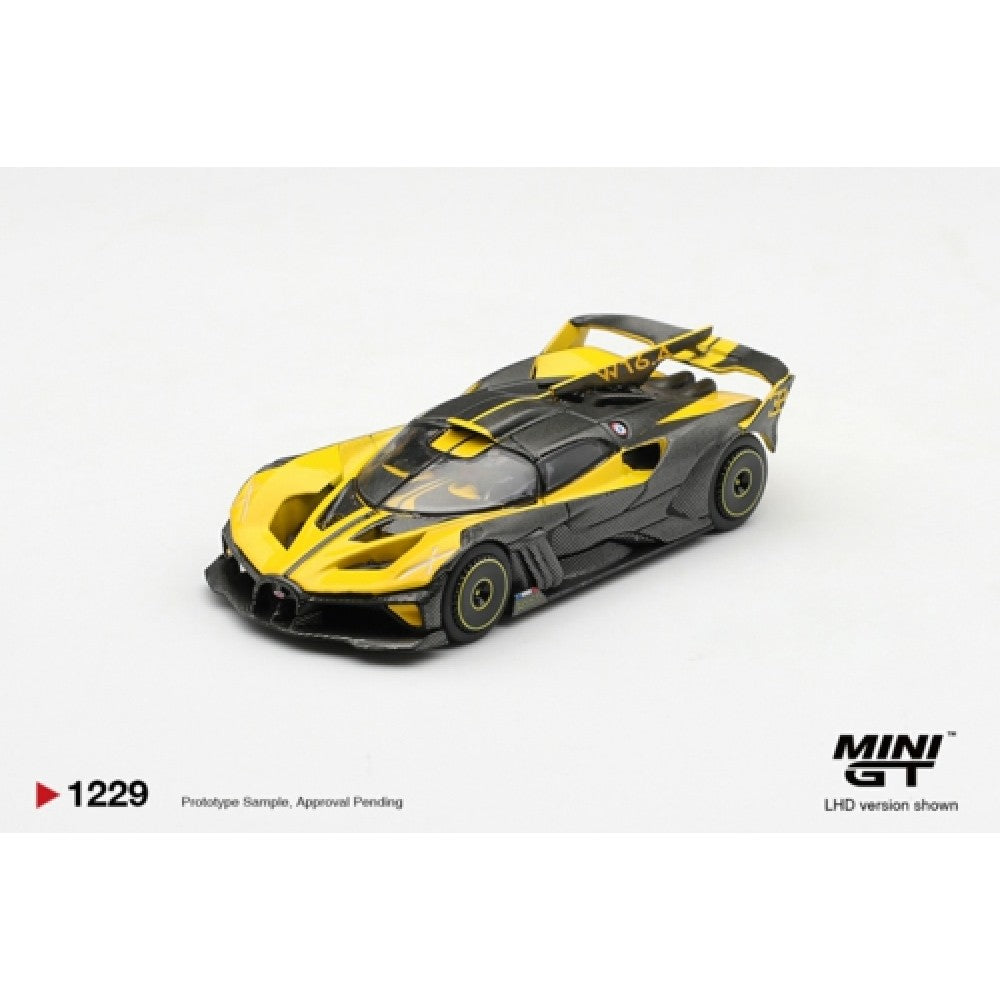 Pre-Order – Bugatti Bolide Yellow (LHD) 1:64 Mini GT Model Car (MGT01229-L) Stocks Due Feb / Mar 2027