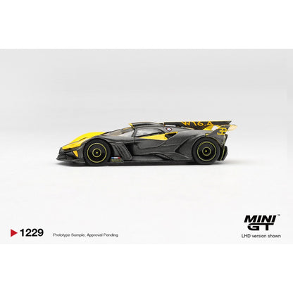 Pre-Order – Bugatti Bolide Yellow (LHD) Blister Packaging 1:64 Mini GT Model Car (MGT01229-BL) Stocks Due Feb / Mar 2027