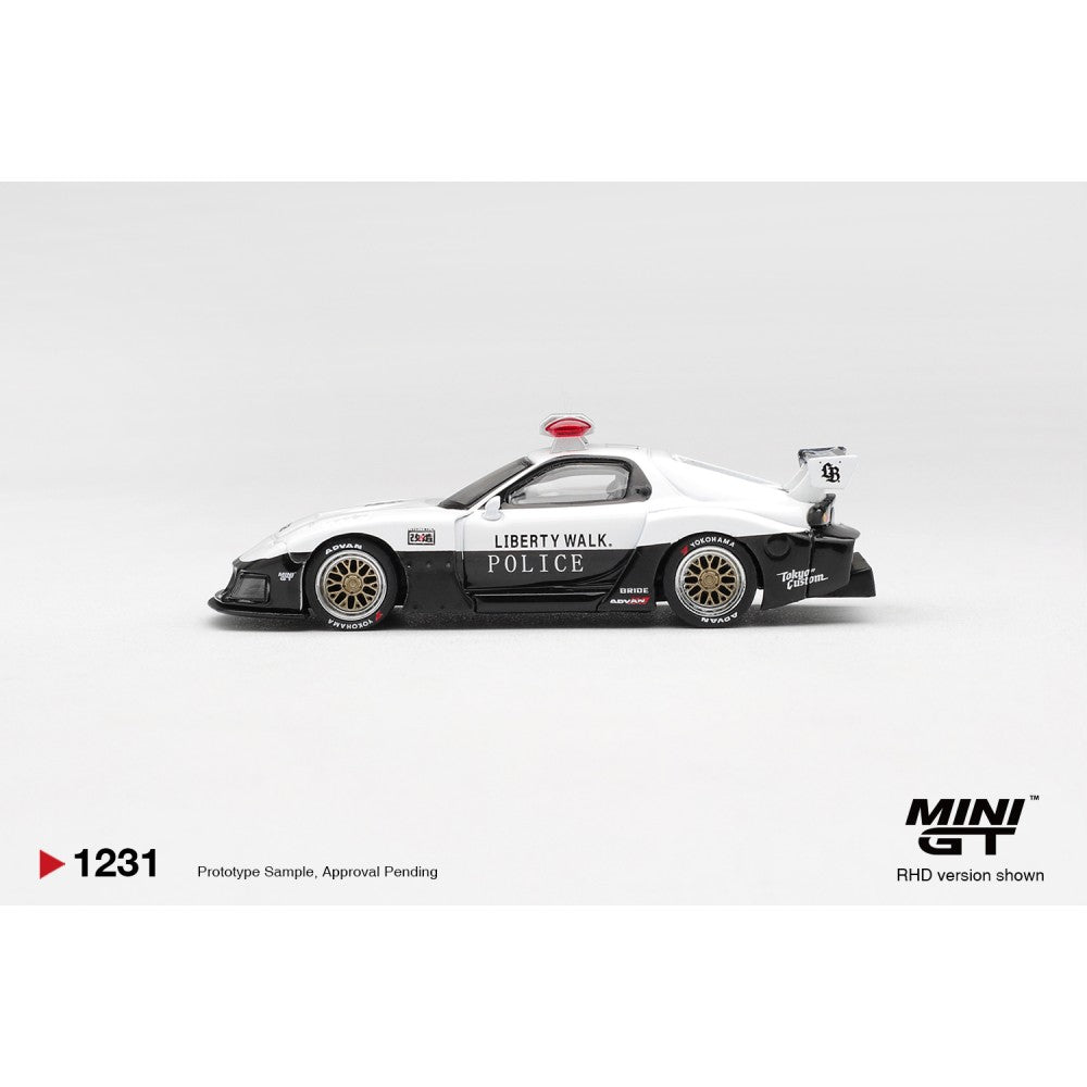 Pre-Order – Mazda RX-7 LB-Super Silhouette Police (RHD) 1:64 Mini GT Model Car (MGT01231-R) Stocks Due Feb / Mar 2027