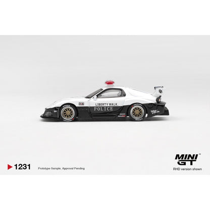 Pre-Order – Mazda RX-7 LB-Super Silhouette Police (RHD) 1:64 Mini GT Model Car (MGT01231-R) Stocks Due Feb / Mar 2027