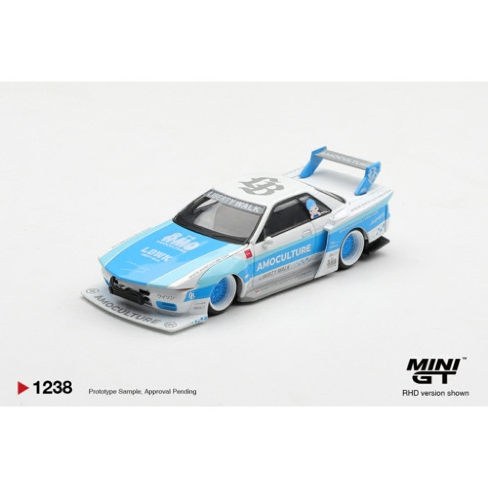 Pre-Order – LBWK Kaido Works Nissan Skyline GT-R (R32) Amoculture (RHD) Blister Packaging 1:64 Mini GT Model Car (MGT01238-BL) ETA Jan / Feb 2027
