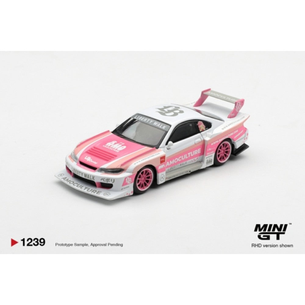 Pre-Order – LB-Super Silhouette Nissan Silvia (S15) Amoculture (RHD) Blister Packaging 1:64 Mini GT Model Car (MGT01239-BL) ETA Jan / Feb 2027