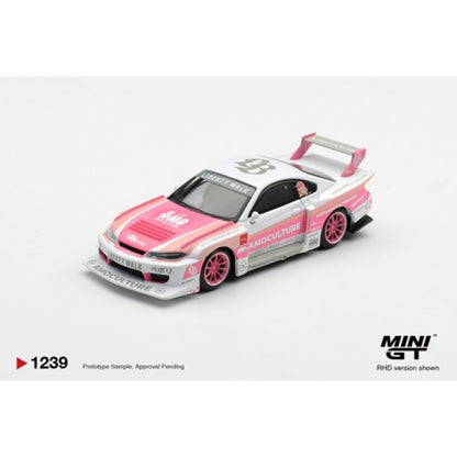 Pre-Order – LB-Super Silhouette Nissan Silvia (S15) Amoculture (RHD) Blister Packaging 1:64 Mini GT Model Car (MGT01239-BL) ETA Jan / Feb 2027