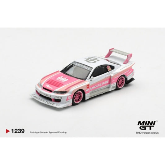 Pre-Order – LB-Super Silhouette Nissan Silvia (S15) Amoculture (RHD) Blister Packaging 1:64 Mini GT Model Car (MGT01239-BL) ETA Jan / Feb 2027