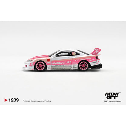 Pre-Order – LB-Super Silhouette Nissan Silvia (S15) Amoculture (RHD) 1:64 Mini GT Model Car (MGT01239-R) ETA Jan / Feb 2027