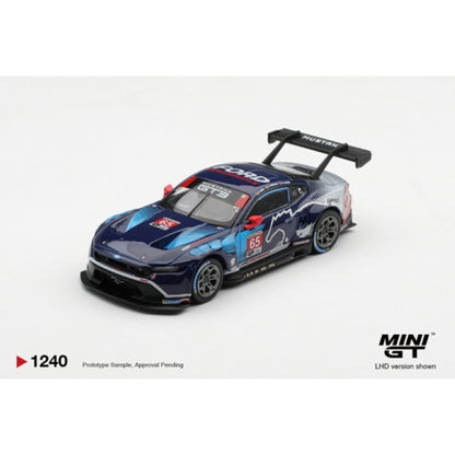 Pre-Order – Ford Mustang GT3 No.65 Ford Multimatic Motorsports 2025 IMSA Daytona 24 Hrs Winner (LHD) 1:64 Mini GT Model Car (MGT01240-L) ETA Jan / Feb 2027