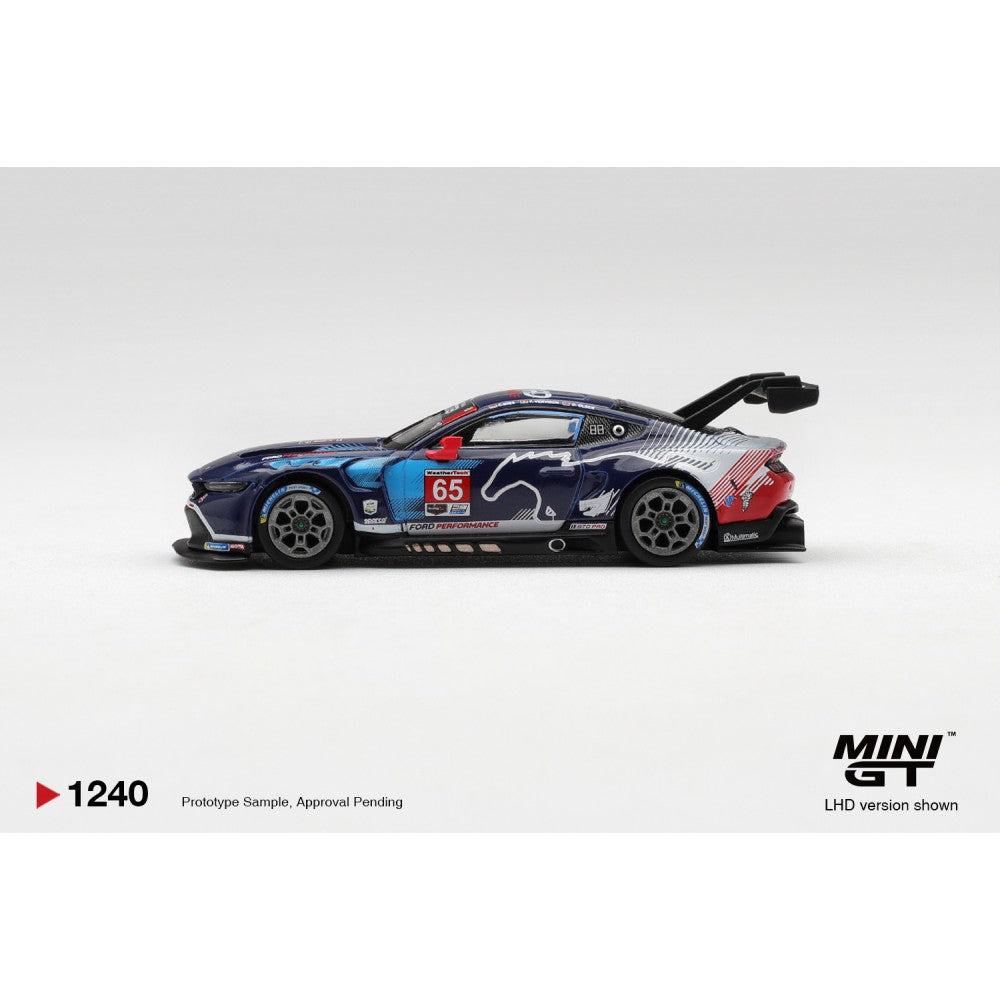 Pre-Order – Ford Mustang GT3 No.65 Ford Multimatic Motorsports 2025 IMSA Daytona 24 Hrs Winner (LHD) 1:64 Mini GT Model Car (MGT01240-L) ETA Jan / Feb 2027