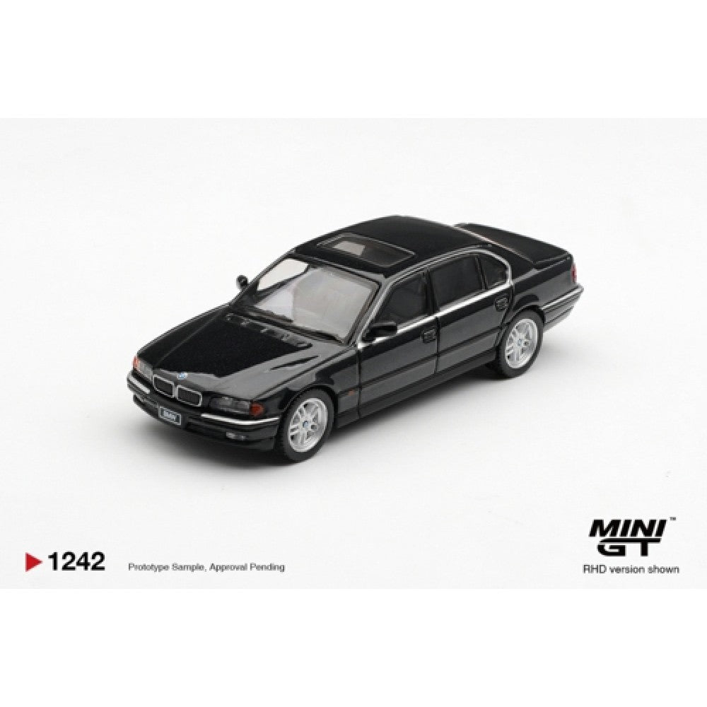 Pre-Order – BMW 750iL Black Sapphire (LHD) Blister Packaging 1:64 Mini GT Model Car (MGT01242-BL) ETA Jan / Feb 2027