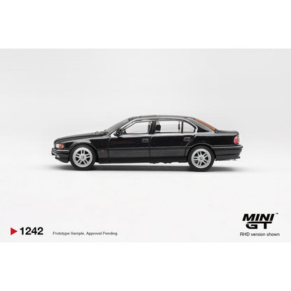 Pre-Order – BMW 750iL Black Sapphire (LHD) 1:64 Mini GT Model Car (MGT01242-L) ETA Jan / Feb 2027