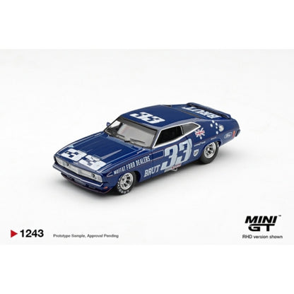 Pre-Order – Ford XB Falcon GT No.33 1974 Bathurst 1000 (RHD) Australia Exclusive 1:64 Mini GT Model Car (MGT01243-R) ETA Jan / Feb 2027