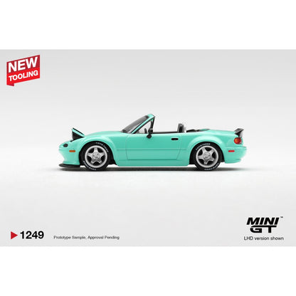 Pre-Order – Mazda MX-5 (NA) Pandem Mint Green (LHD) 1:64 Mini GT Model Car (MGT01249-L) Stocks Due Mar / Apr 2027