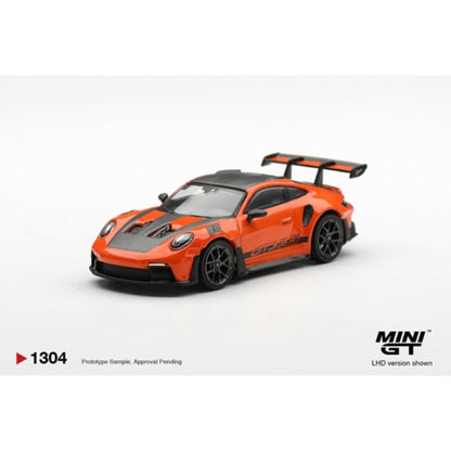 Pre-Order – Porsche 911 (992) GT3 RS Weissach Package Gulf Orange (LHD) 1:64 Mini GT Model Car (MGT01304-L) Stocks Due Mar / Apr 2027