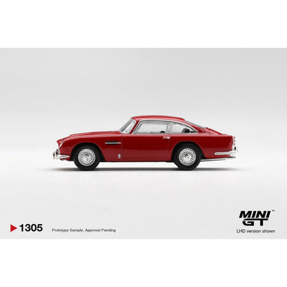 Pre-Order – Aston Martin DB5 Fiesta Red (LHD) Blister Packaging 1:64 Mini GT Model Car (MGT01305-BL) Stocks Due Mar / Apr 2027