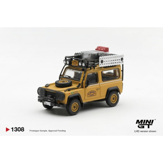 Pre-Order – Land Rover Defender 90 1985 Camel Trophy Borneo Team Brazil (LHD) Blister Packaging MGT01308-BL Stocks Due Jan / Feb 2027 1:64 Mini GT Diecast Model Stocks Due Jan / Feb 2027
