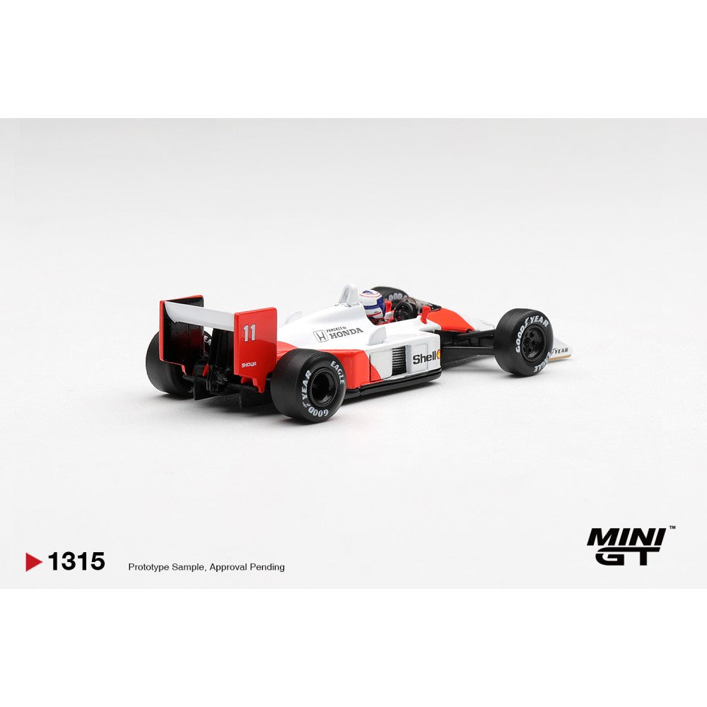Pre-Order – McLaren MP4/4 No.11 Alain Prost 1988 Canadian Grand Prix 2nd Place 1:64 Mini GT Model (MGT01315-L) Stocks Due Mar / Apr 2027