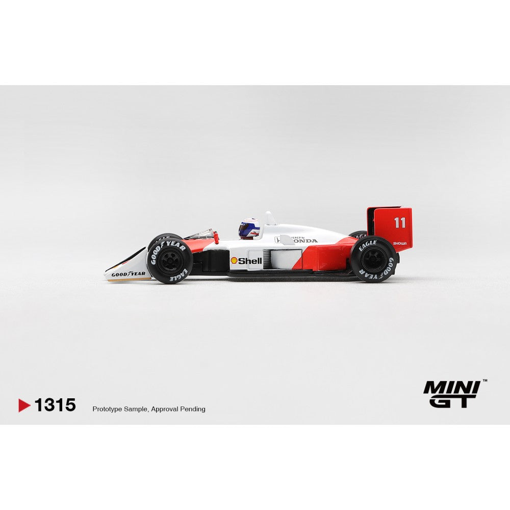 Pre-Order – McLaren MP4/4 No.11 Alain Prost 1988 Canadian Grand Prix 2nd Place 1:64 Mini GT Model (MGT01315-L) Stocks Due Mar / Apr 2027